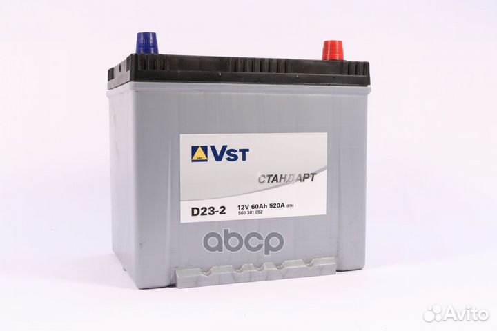 Аккумулятор 60 А/ч Asia (/+) обратная 12V 520