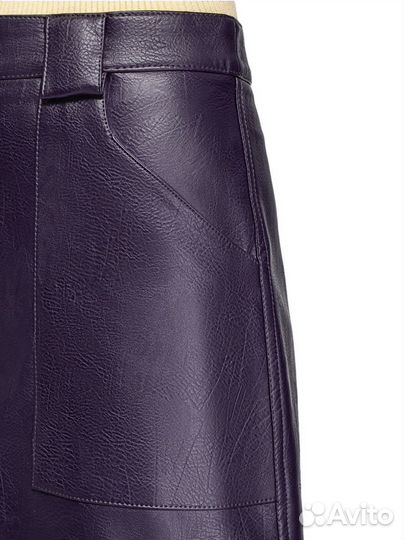 Пальто из эко кожи, юбка