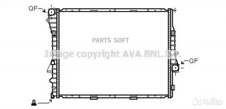 Радиатор охлаждения Бмв Х5 Е53