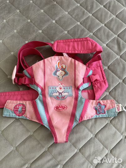 Рюкзак переноска кенгуру для куклы baby born