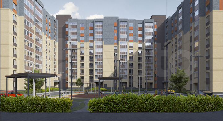 2-к. квартира, 53,3 м², 6/10 эт.