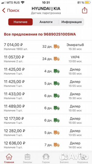 Kia optima,sorento Датчик парктроника