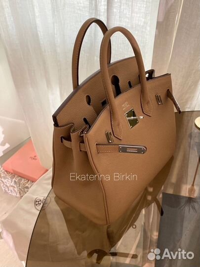 Сумка hermes birkin 30 цвет капучино