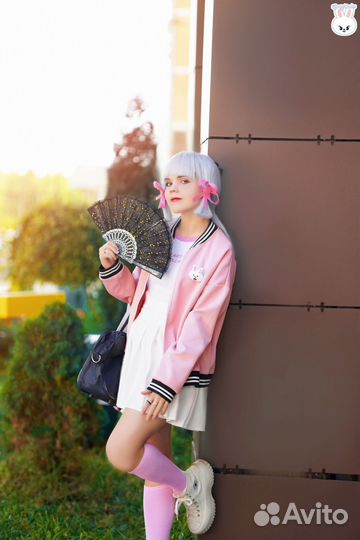 Камисато Аяка Геншин косплей парик