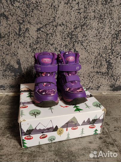 Зимние ботинки 23 для девочки inborn mounteener