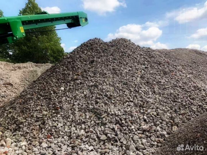 Щебень, песок