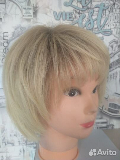 Парик на сетке натуральный