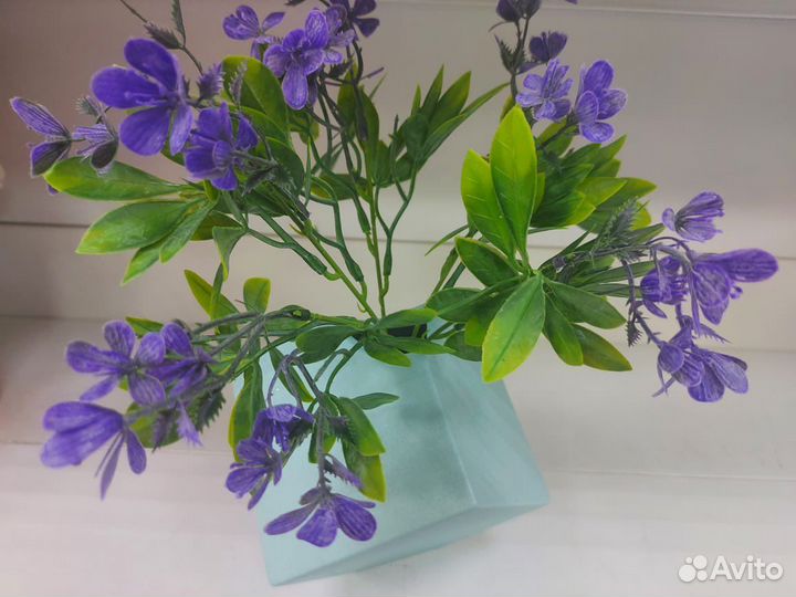 Ваза декоративная интерьерная Куб из керамики