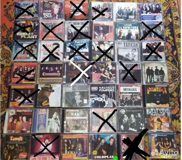 Диски рок/метал в основном