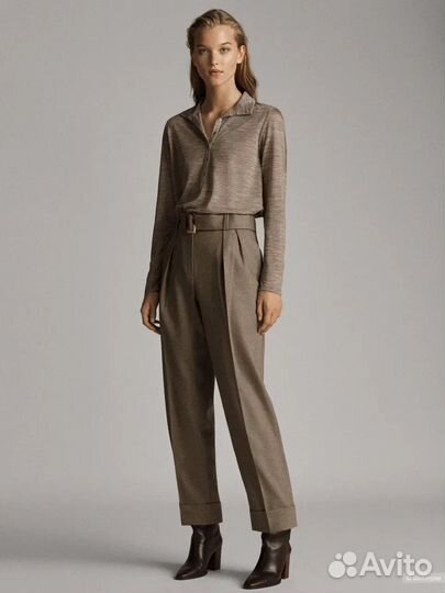 Шерстяные брюки Massimo dutti