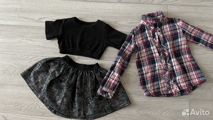 Вещи пакетом на девочку 110 116