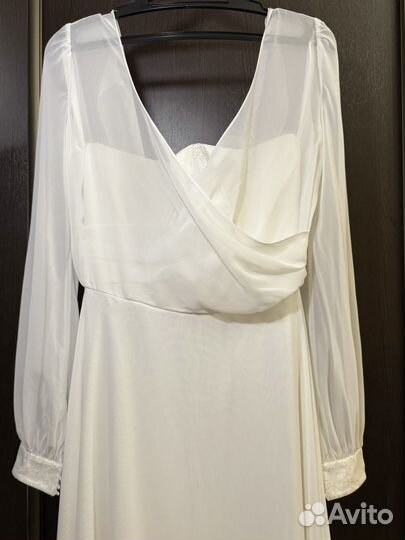Платье белое женское свадебное вечернее