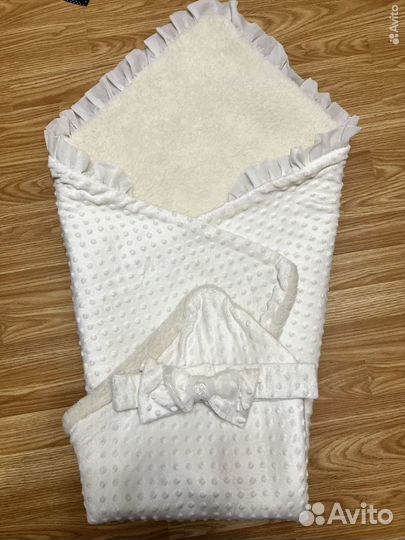 Конверт одеяло на овчине на выписку