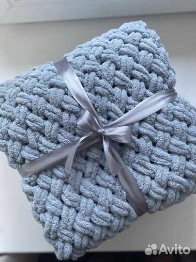 Плед из ализе пуффи