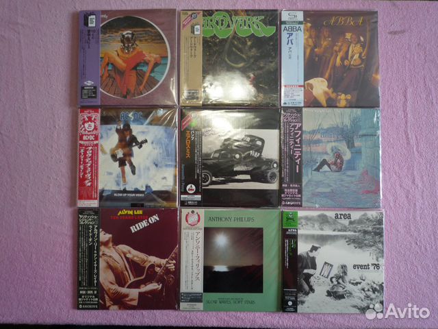 Компакт-диски CD японские в мини-виниле и стекле