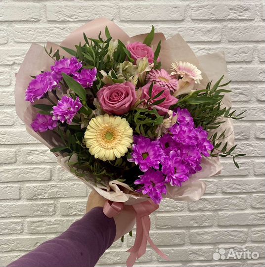 Цветы, Гипсофила, Розы, хризантемы, Доставка