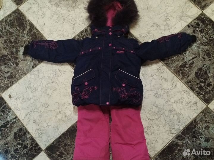 Зимний костюм для девочки 110