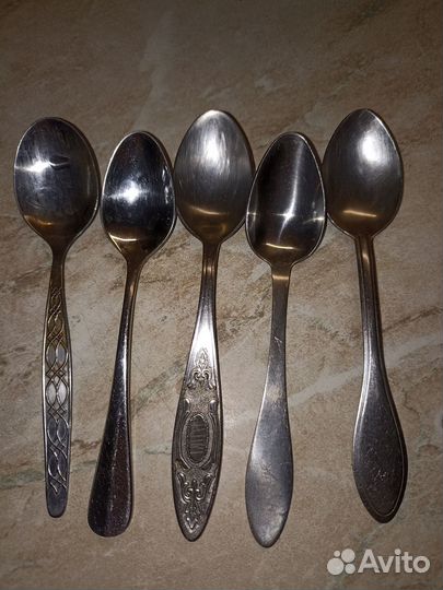 Чайные и десертные ложки СССР нержавейка