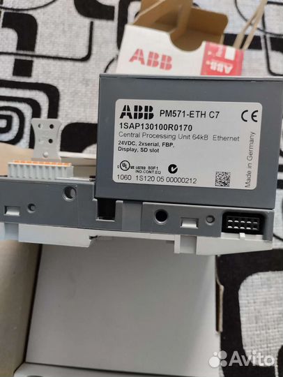 Модуль цпу, AC500, 64 кБ, PM571-ETH
