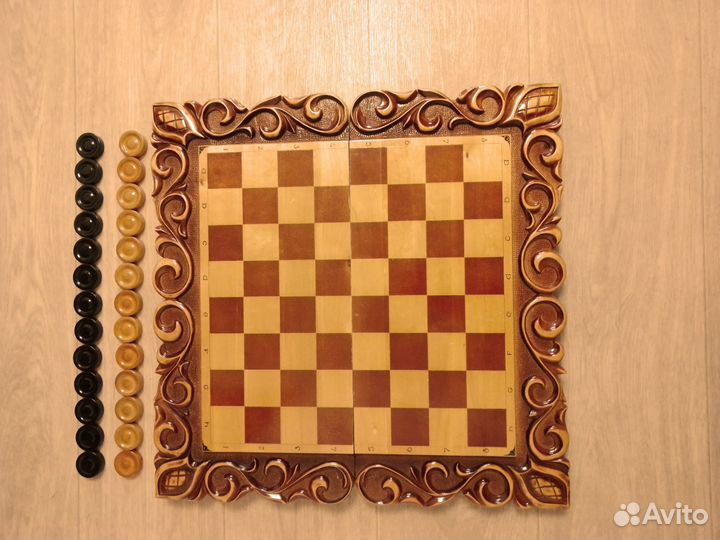 Шашки из дерева