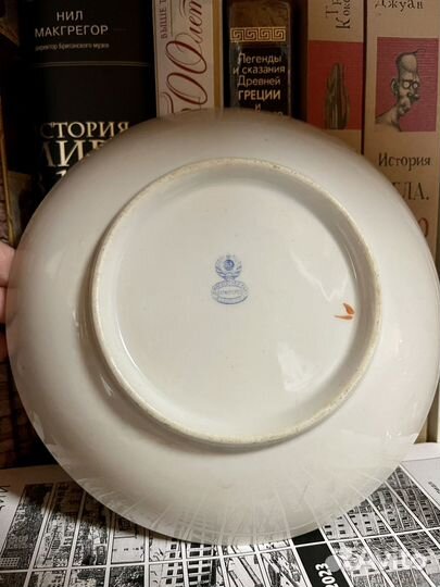 Блюдце большое Дмитровская фабрика