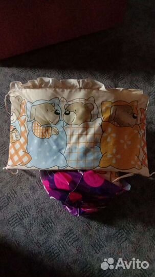 Бортики и балдахин в кроватку