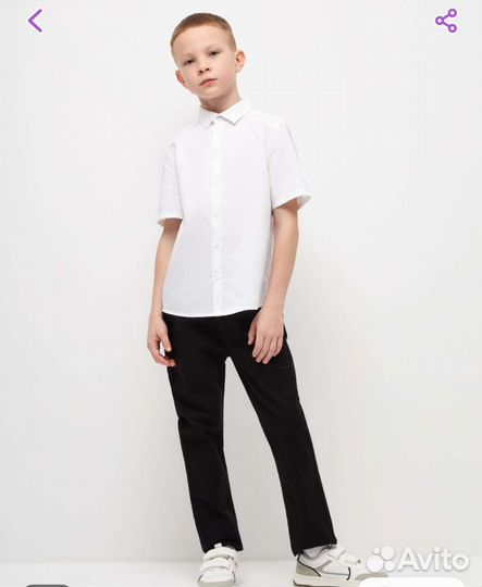 Sela рубашка белая для мальчика р. 158