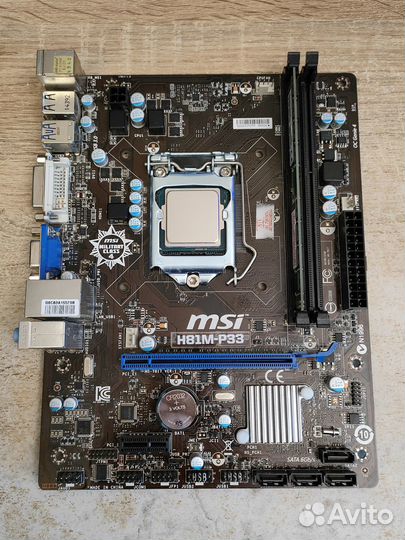 Комплект Msi H81 + i5 4460 + 8gb