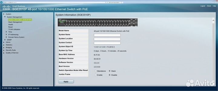 PoE-питание IP-телефонов Cisco SGE2010P гигабит