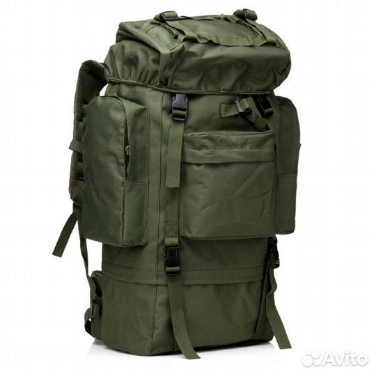 Рюкзак тактический каркасный 75л хаки/олива