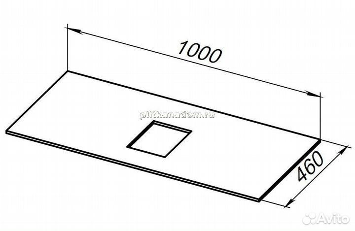 Allen Brau Infinity 1.21012.GR-S Столешница для мебели, графит структ