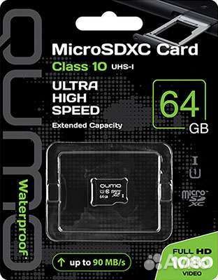 Qumo microsdxc 64GB Class 10 UHS I