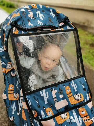 Дождевик на коляску универсальный