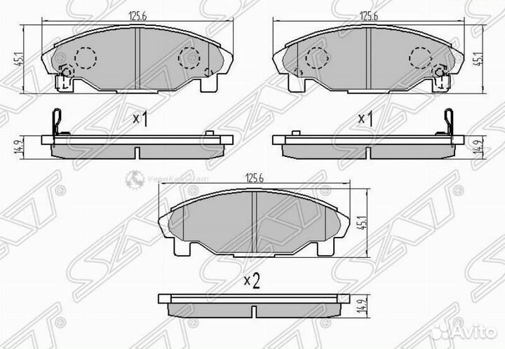 Колодки передние Daihatsu Pyzar ST449187724000