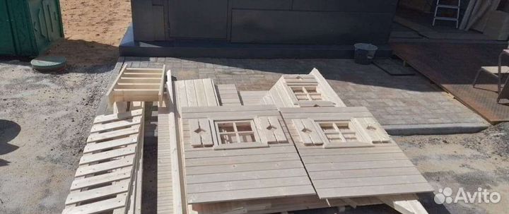 Детский домик для дачи (деревянный )