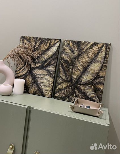 Текстурные картины в смешанной технике, цена за 1