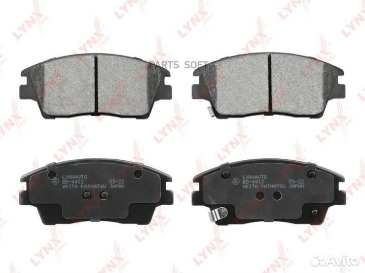 Lynxauto BD4412 Колодки тормозные дисковые перед