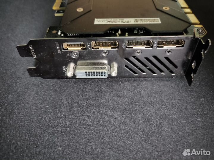 Видеокарта Gigabyte GTX 1080 8GB