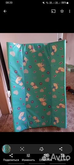 Пеленальная доска на кроватку