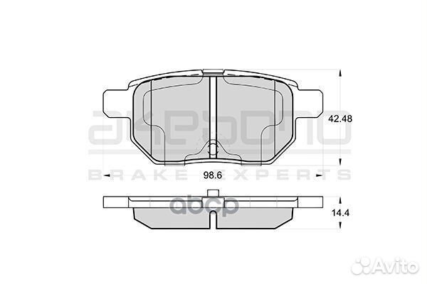 Колодки toyota Auris, Corolla, Raum, Prius (200