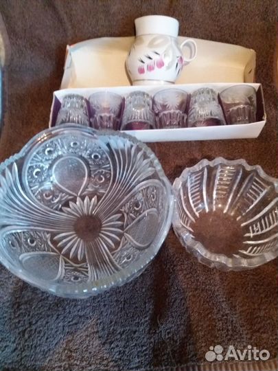 Ваза для фруктов.Хрусталь. СССР