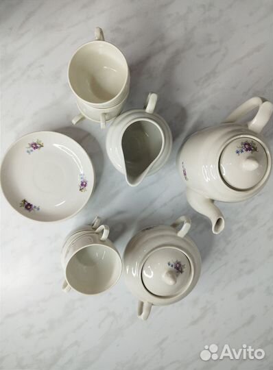 Чайный сервиз СССР фарфор Вербилки