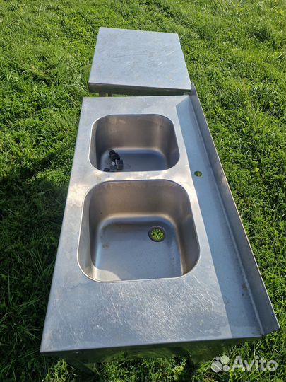 Стол мойка из нержавейки