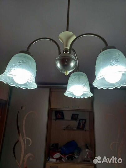 Люстра потолочная бу