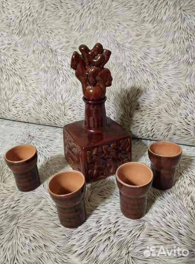 Коньячный набор глиняный