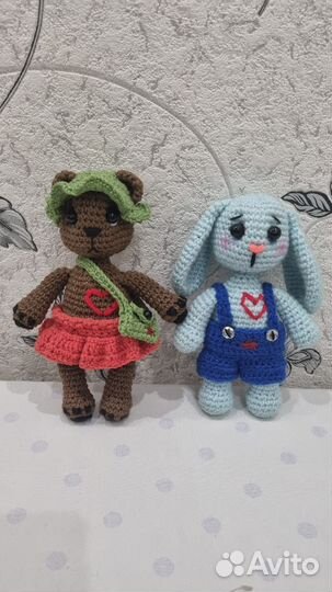 Мягкие вязаные игрушки