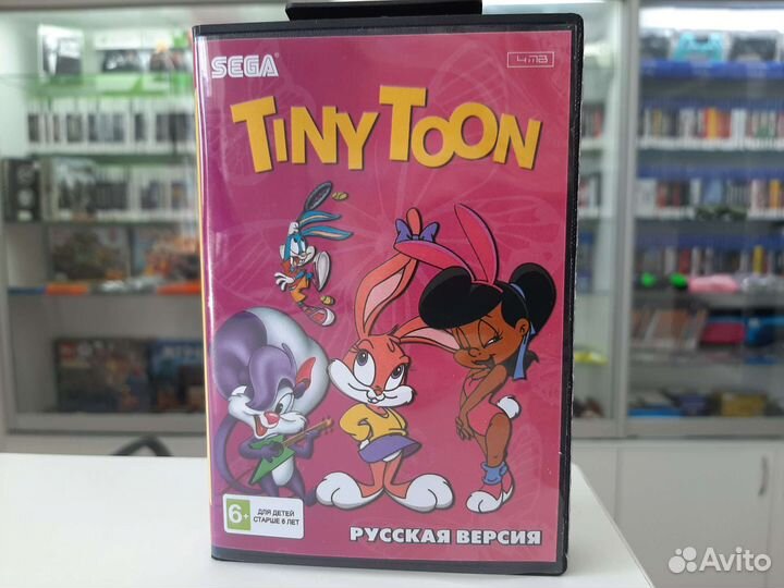 Картридж 16 бит Tiny toon (sega) Русская версия