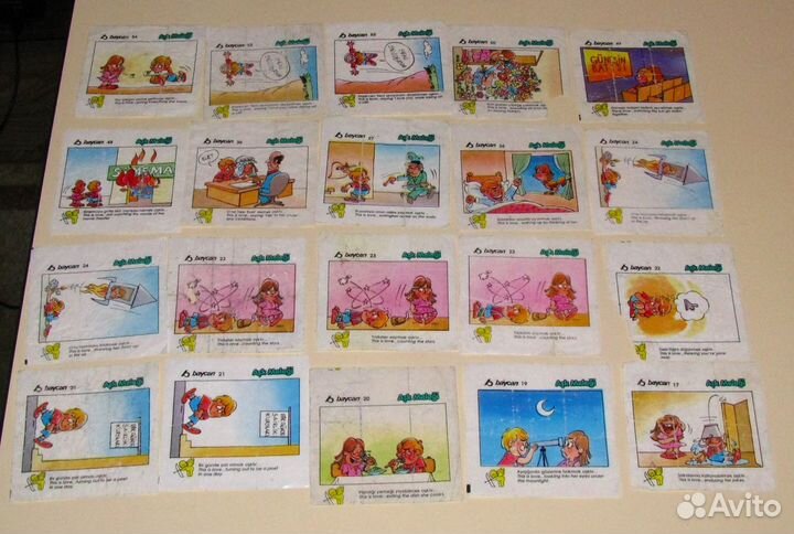 Наклейки вкладыши кэпсы