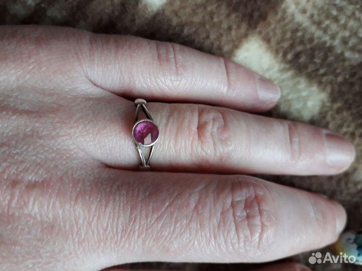 Серебрянное кольцо СССР 15р 875 пр Звезда