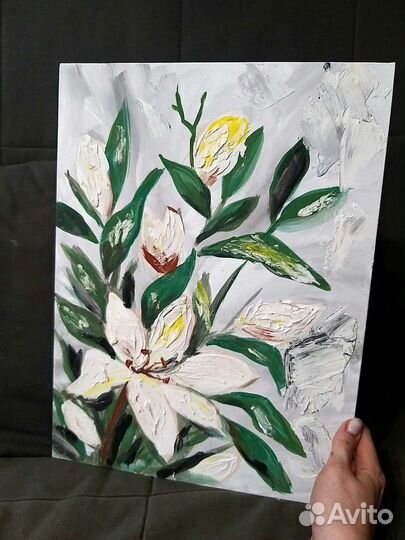 Картина акрилом на холсте